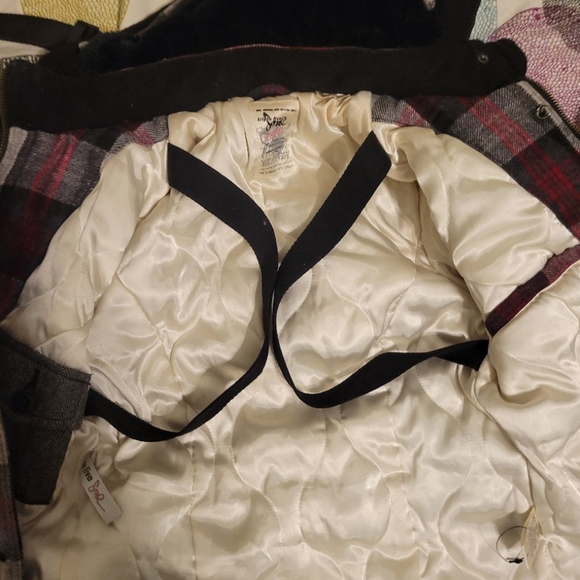 T5S 555Soul Triple 5 Soul Womans Plaid Winter Coat - Picture 5 of 8